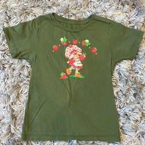 Urban Outfitters x Strawberry Shortcake tight fit green t shirt
